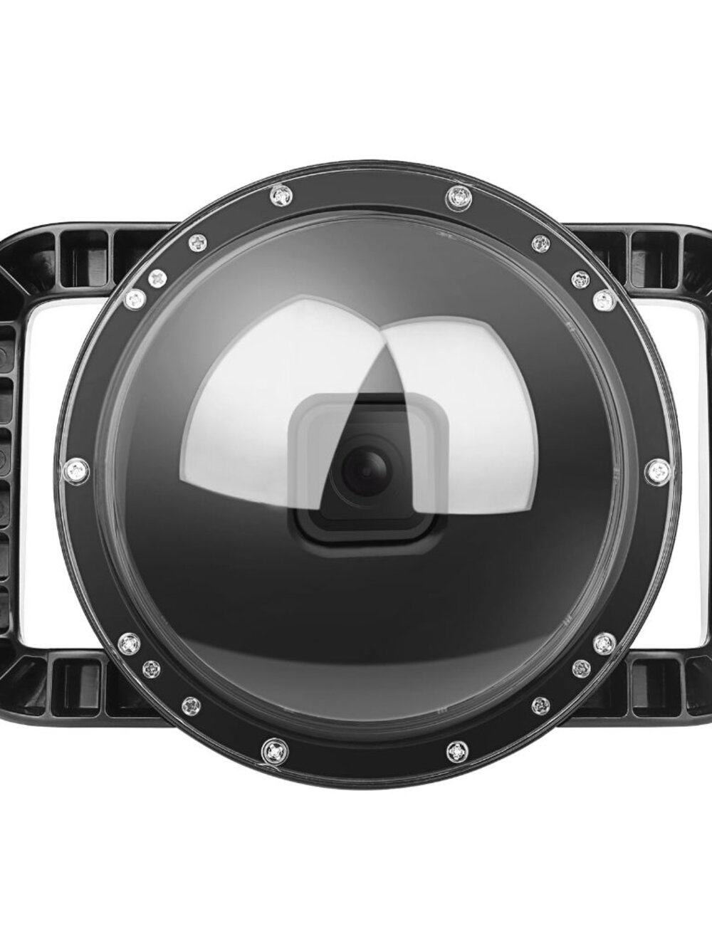 Dome Port Compatible with Gopro Hero 13/12/11/10/9 Black, Dual Handheld Dome Len